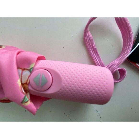 Strawberry Shortcake Umbrella Auto Open Close Pink Red Compact NEW - Picture 8 of 8